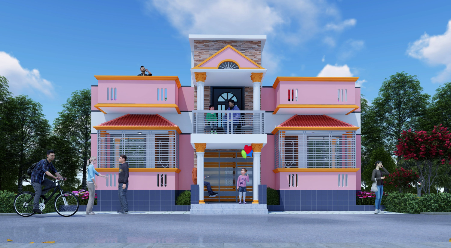 ১ তলা বাড়ীর ডিজাইন